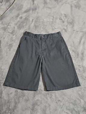 Old Navy Surplus Co. Black Cotton Shorts Boys Size 14 Regular Adjustable Waist